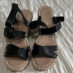 Charles by Charles David  Black Strappy Espadrille Sandals -